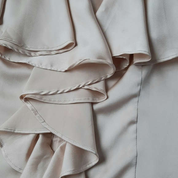 RUFFLED Gold Blouse - Picture 3 of 9